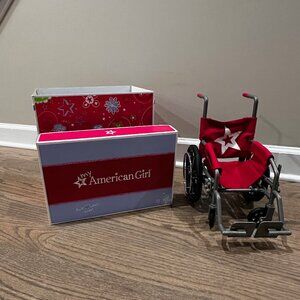 American Girl Berry Wheelchair Like New With Box